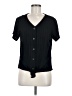 Weatherproof Black Short Sleeve Blouse Size M - photo 1