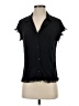Eberjey Black Sleeveless Button-Down Shirt Size S - photo 1