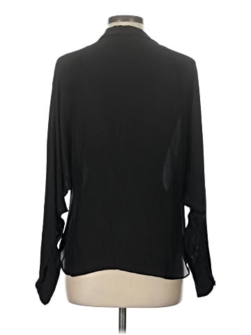Rachel Roy Long Sleeve Silk Top (view 2)
