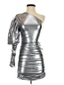 Unbranded Metallic Silver Cocktail Dress Size S (estimated) - photo 1