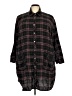 Torrid Plaid Black 3/4 Sleeve Button-Down Shirt Size 2X (estimated) - photo 1