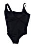 Longitude Graphic Black One Piece Swimsuit Size 12 - photo 2