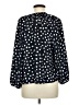 Eclair Polka Dots Black 3/4 Sleeve Blouse Size M - photo 2