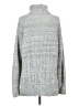 Dex Metallic Silver Turtleneck Sweater Size S - photo 2