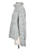 Dex Metallic Silver Turtleneck Sweater Size S - photo 5