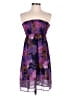 Twenty One 100% Polyester Print Purple Cocktail Dress Size S - photo 1