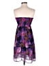 Twenty One 100% Polyester Print Purple Cocktail Dress Size S - photo 2