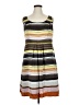 ELOQUII 100% Polyester Stripes Gray Casual Dress Size 14 - photo 1