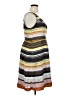 ELOQUII 100% Polyester Stripes Gray Casual Dress Size 14 - photo 4