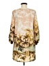 Lovemarks 100% Polyester Print Tan Cocktail Dress Size M - photo 2