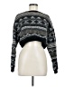 Zaful 100% Polyester Print Black Pullover Sweater Size 6 - photo 1