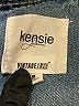 Kensie 100% Polyester Floral Blue Denim Jacket Size 8 - photo 6