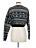 Zaful 100% Polyester Print Black Pullover Sweater Size 6 - photo 2