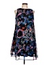 Taylor 100% Polyester Print Blue Cocktail Dress Size 10 - photo 1