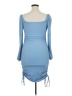 Blush Mark Solid Blue Cocktail Dress Size XL - photo 2