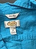 Talbots 100% Linen Blue 3/4 Sleeve Button-Down Shirt Size M - photo 7