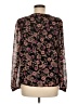 1.State 100% Polyester Black Long Sleeve Blouse Size M - photo 2