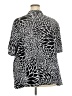 Catherines Animal Print Black Short Sleeve Blouse Size 3X - photo 2