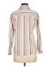 Eden & Olivia 100% Polyester Stripes Ivory Long Sleeve Blouse Size M - photo 2