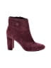 Ann Taylor 100% Leather Burgundy Boots Size 7 - photo 1