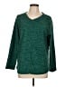 St. John's Bay 100% Polyester Green Pullover Sweater Size L - photo 1