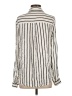 Lumiere 100% Rayon Stripes Ivory Long Sleeve Blouse Size S - photo 2
