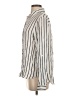 Lumiere 100% Rayon Stripes Ivory Long Sleeve Blouse Size S - photo 5