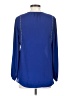 J.Crew 100% Polyester Blue Long Sleeve Blouse Size 2 - photo 2