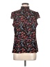 I.N. San Francisco Floral Black Sleeveless Blouse Size M - photo 1