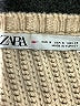 Zara Metallic Tan Pullover Sweater Size S - photo 7