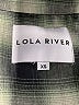 Lola River 100% Polyester Plaid Green 3/4 Sleeve Blouse Size XS - photo 7