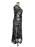 Komarov 100% Polyester Stars Black Cocktail Dress Size XL - photo 4