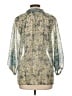 Boho Chic Paisley Green 3/4 Sleeve Blouse Size L - photo 2