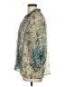 Boho Chic Paisley Green 3/4 Sleeve Blouse Size L - photo 5