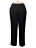BonWorth 100% Polyester Solid Black Casual Pants Size L (petite) - photo 1