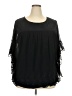 Chelsea Studio 100% Polyester Black 3/4 Sleeve Blouse Size 22W - photo 1