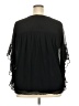 Chelsea Studio 100% Polyester Black 3/4 Sleeve Blouse Size 22W - photo 2