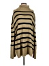WeWoreWhat 100% Acrylic Stripes Tan Poncho Size XS - Sm - photo 1