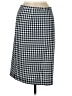 Pure Amici Checkered-gingham Blue Casual Skirt Size M - photo 1