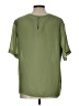 Notations Green Short Sleeve Blouse Size L - photo 2