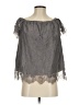 Gold Hawk Gray Short Sleeve Blouse Size S - photo 1