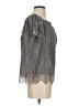 Gold Hawk Gray Short Sleeve Blouse Size S - photo 4