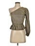 Glam 100% Polyester Gold 3/4 Sleeve Top Size S - photo 1