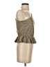 Glam 100% Polyester Gold 3/4 Sleeve Top Size S - photo 4