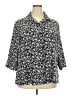 Covington 100% Polyester Tweed Silver Gray 3/4 Sleeve Blouse Size 20 - 22 - photo 1