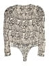 AFRM Animal Print Ivory Tan Long Sleeve Blouse Size XS - photo 2