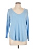 Old Navy Blue 3/4 Sleeve Top Size L - photo 1