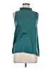Ann Taylor LOFT 100% Polyester Teal Sleeveless Blouse Size M - photo 1