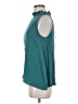 Ann Taylor LOFT 100% Polyester Teal Sleeveless Blouse Size M - photo 5