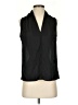 Assorted Brands 100% Polyester Black Sleeveless Blouse Size S - photo 1
